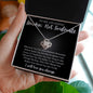To My Stunning Smokin' Hot Soulmate | Black | Love Knot Necklace