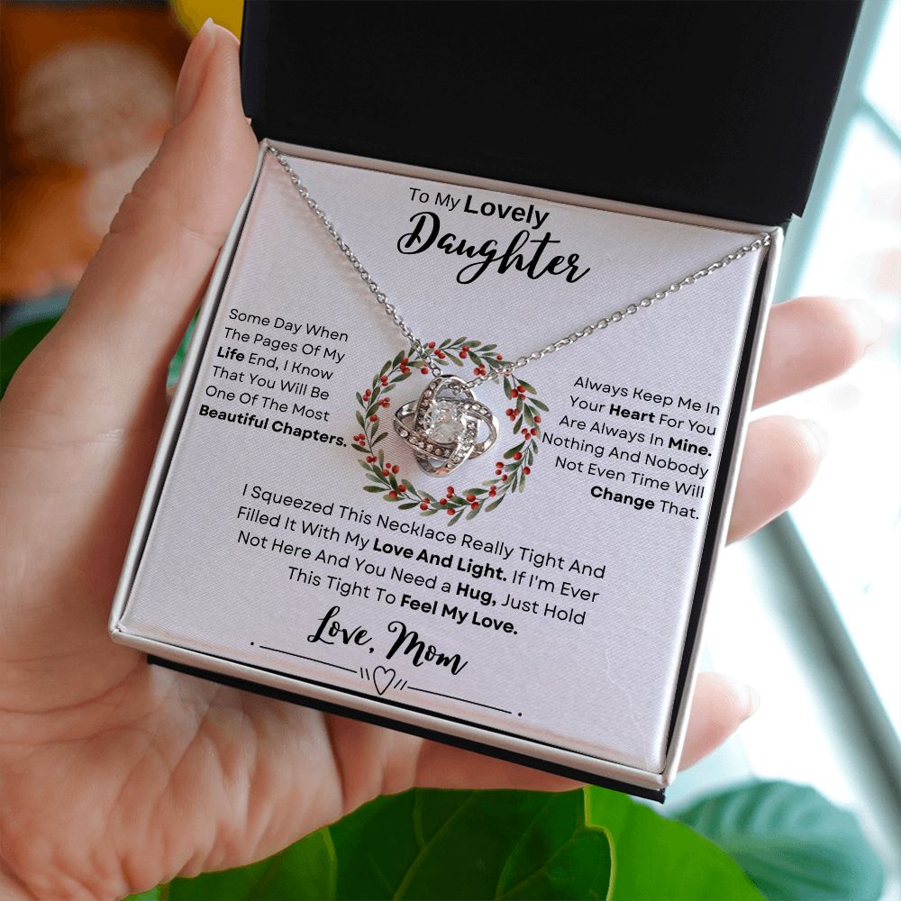 My Lovely Daughter Christmas | Some Day | Love Knot Necklace