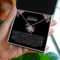 To My Beautiful Daughter | Pursue Your Dreams | Love Knot Necklace