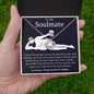 To My Soulmate | Lve You | Love Knot Necklace