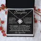 To My Daughter | I Love You Forever | Love Knot Necklace