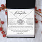 To My Daughter | Never Forget Dad | Love Knot Necklace