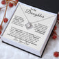 To My Daughter | Promise to Love You | Love Knot Necklace