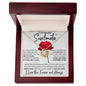 To My Beautiful Soulmate | White The Best Rose | Love Knot Necklace