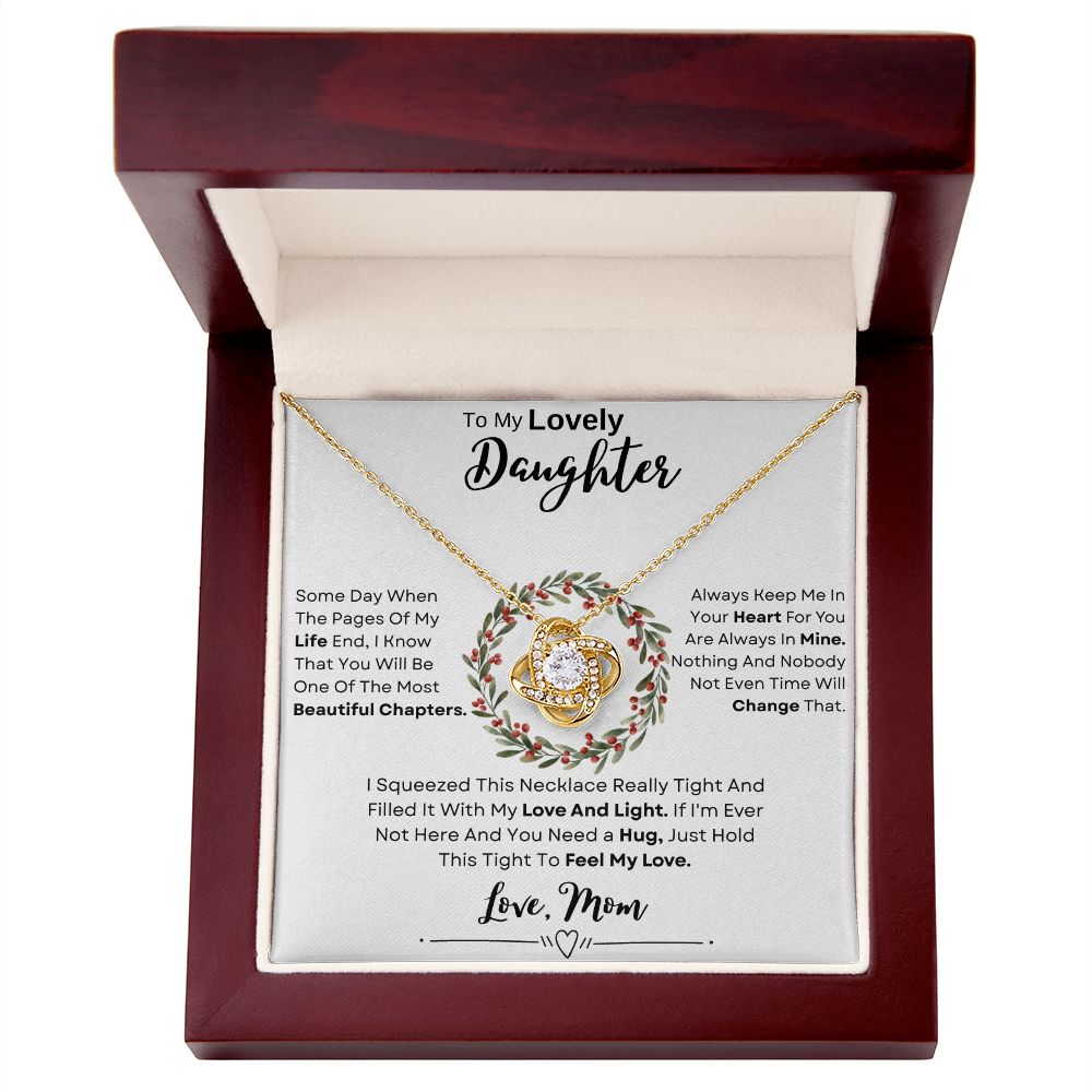 My Lovely Daughter Christmas | Some Day | Love Knot Necklace