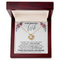 To My Beautiful Wife | Pink Poppy-That's The One | Love Knot Necklace