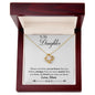 To My Daughter | Always Remember Love Mum | Love Knot Necklace