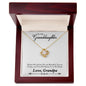My Granddaughter | In My Heart | Love Knot Necklace