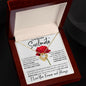 To My Beautiful Soulmate | White The Best Rose | Love Knot Necklace
