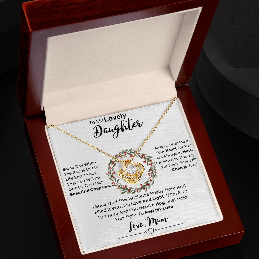 My Lovely Daughter Christmas | Some Day | Love Knot Necklace