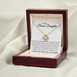 To My Bonus Daughter | Proud | Love Knot Necklace