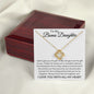 To My Bonus Daughter | Proud | Love Knot Necklace