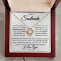To My Soulmate | Hand | Love Knot Necklace