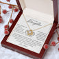 To My Daughter | Never Forget Dad | Love Knot Necklace