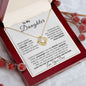 To My Daughter | Promise to Love You | Love Knot Necklace
