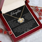To My Daughter | Never Forget | Love Knot Necklace