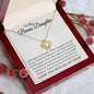To My Bonus Daughter | Proud | Love Knot Necklace