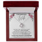 To My Beautiful Wife | Pink Poppy-That's The One | Love Knot Necklace