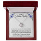 To My Future Wife | My Heart Whispered-PurpleFlower | Love Knot Necklace