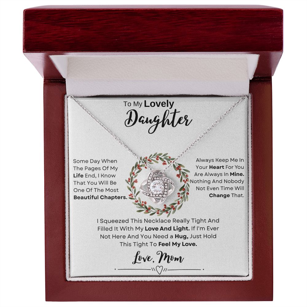 My Lovely Daughter Christmas | Some Day | Love Knot Necklace