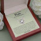 To My Beautiful Mom | On My Wedding Day | Love Knot Necklace