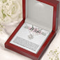 Mom | Pink Flowers Blessed | Love Knot Necklace