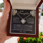 To My Daughter | Daisies | Love Knot Necklace