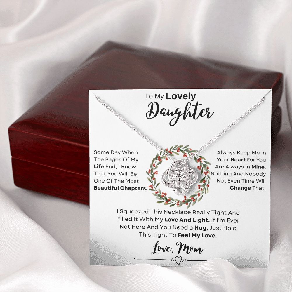 My Lovely Daughter Christmas | Some Day | Love Knot Necklace