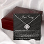 I'm Sorry | Black-I Never Meant To | Love Knot Necklace