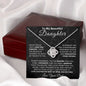 To My Daughter | I Love You Forever | Love Knot Necklace