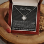 I'm Sorry | Black-I Never Meant To | Love Knot Necklace