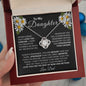 To My Daughter | Daisies | Love Knot Necklace