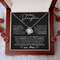 To My Daughter | Love You For The Rest | Love Knot Necklace