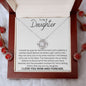 To My Daughter | I Closed My Eyes | Love Knot Necklace