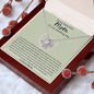 To My Beautiful Mom | On My Wedding Day | Love Knot Necklace