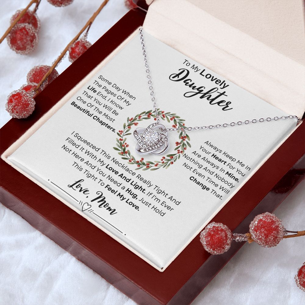 My Lovely Daughter Christmas | Some Day | Love Knot Necklace