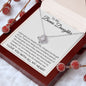 To My Bonus Daughter | Proud | Love Knot Necklace