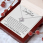 To My Daughter | I Closed My Eyes | Love Knot Necklace