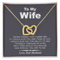 My Wife | Never Forget - Interlocking Hearts Necklace