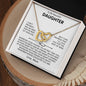 To My Daughter | Eternity | Interlocking Hearts Necklace