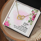 Sister | A Female Sibling | Interlocking Hearts Necklace