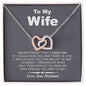 My Wife | Never Forget - Interlocking Hearts Necklace