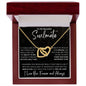To My Beautiful Soulmate | The Best | Interlocking Hearts Necklace