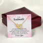 To My Soulmate | I Savour Every Minute | Interlocking Hearts Necklace