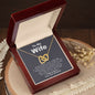 My Wife | Never Forget - Interlocking Hearts Necklace