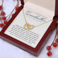Grandmother & Granddaughter | Special Bond | Interlocking Hearts Necklace