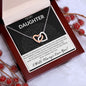 To My Daughter | We Are Like Branches | Interlocking Hearts Necklace