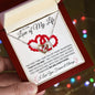 To The Love of My Life | That's The One | Interlocking Hearts Necklace