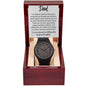 To Dad | Blessed Daughter | Wooden Watch