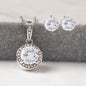 To My Love | Happily Ever After | Eternal Hope Necklace and Cubic Zirconia Earring Set